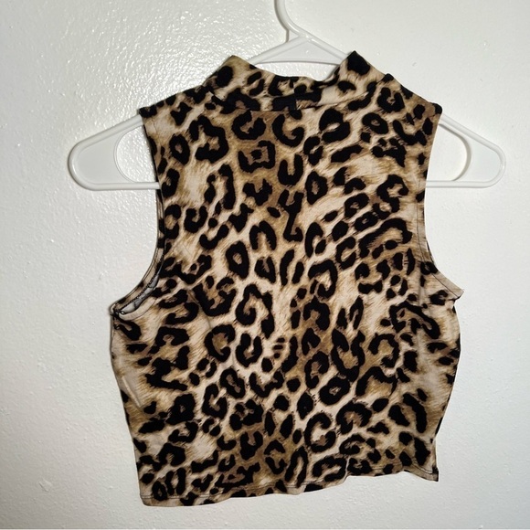 Rue 21 Mock Neck Tank Top Animal Print - Picture 6 of 6